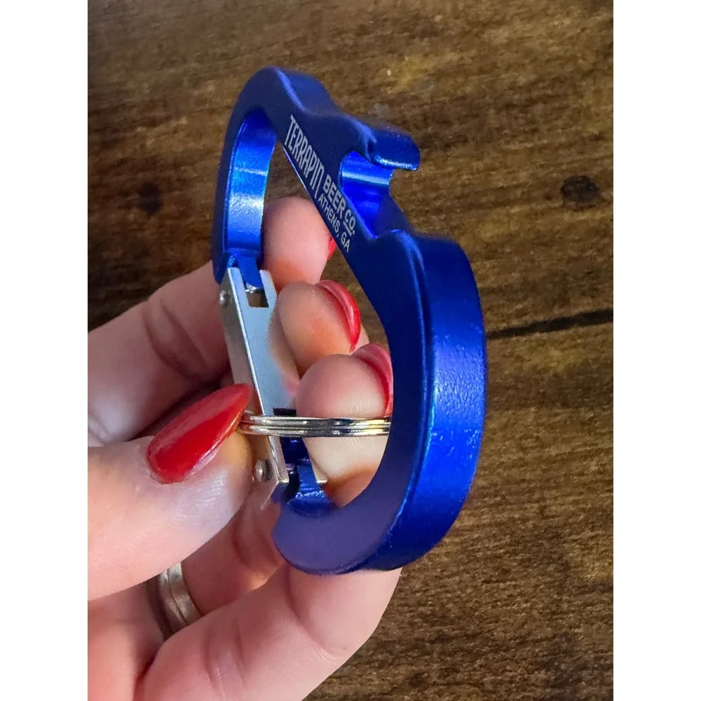 New Unused TERRAPIN Beer Co. Advertising Promo Carabiner Key Chain Bottle Opener